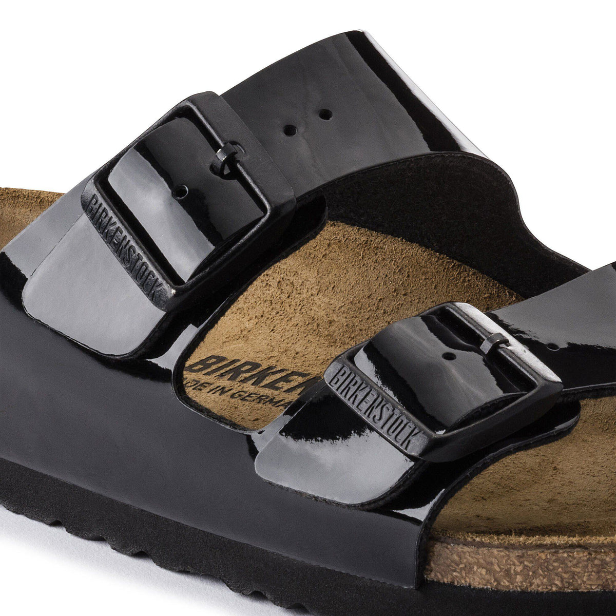 Arizona Birko-Flor Patent in Color Black Patent | Birkenstock