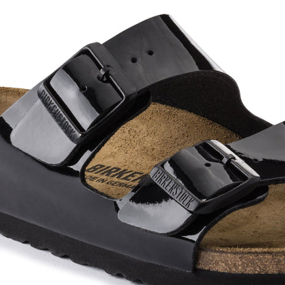 Arizona Birko-Flor Patent in Color Black Patent | Birkenstock