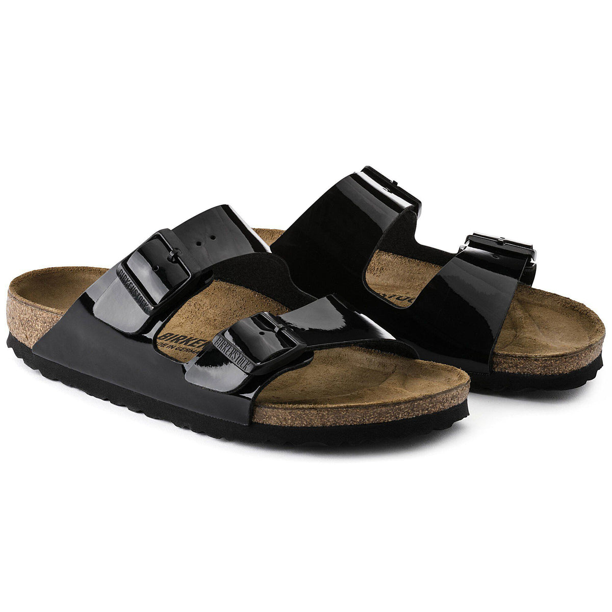 Arizona Birko-Flor Patent in Color Black Patent | Birkenstock
