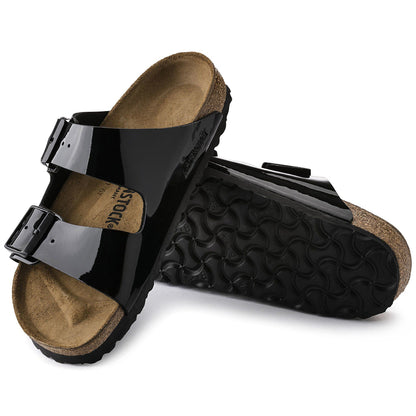 Arizona Birko-Flor Patent in Color Black Patent | Birkenstock
