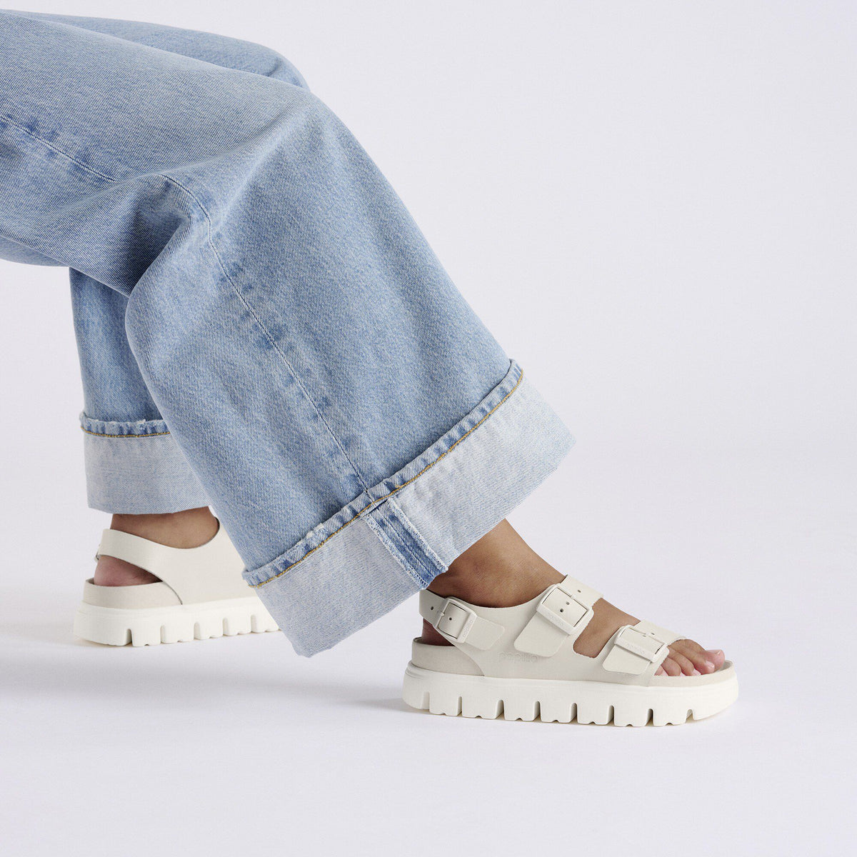 Milano Chunky Leather in Color Eggshell | Birkenstock
