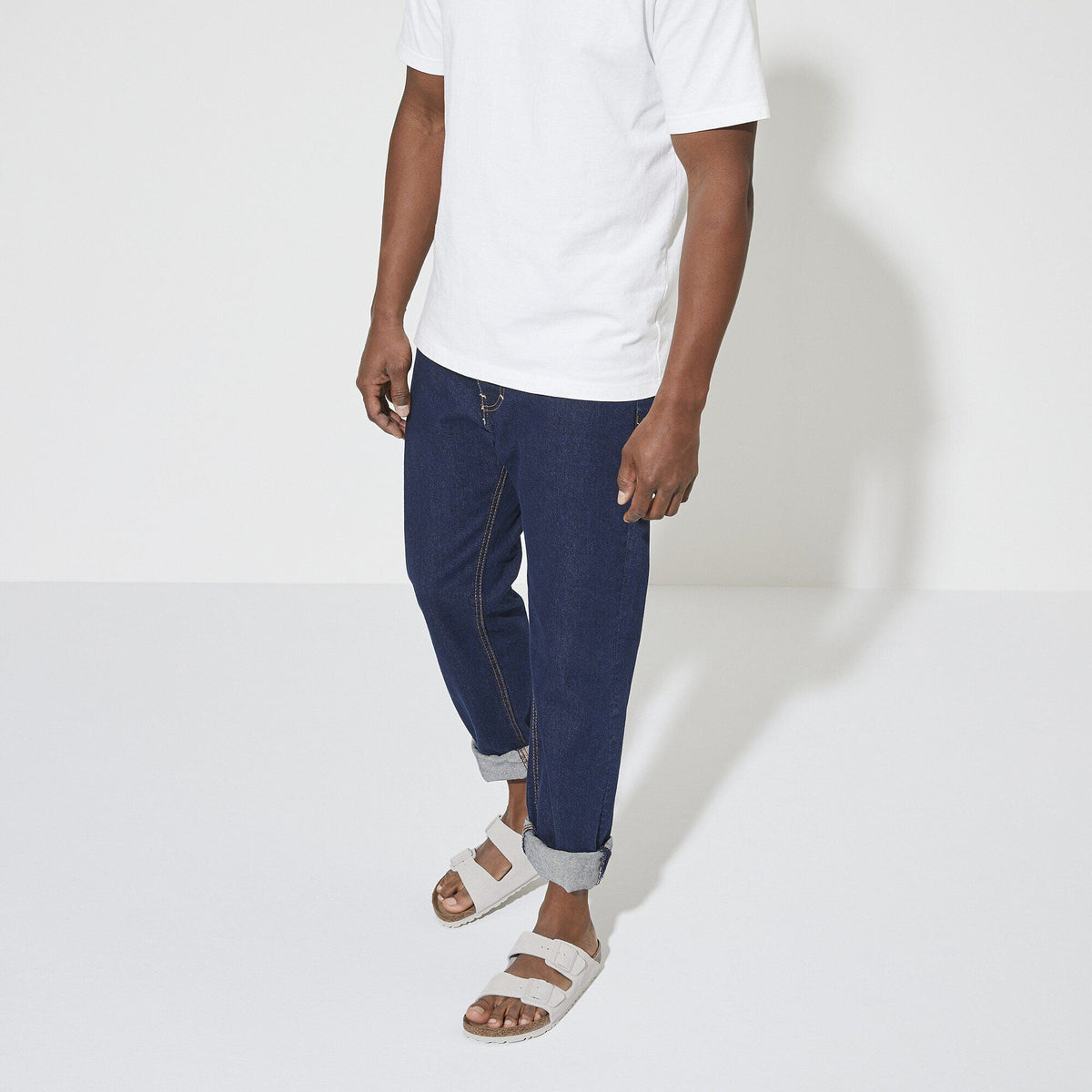 Arizona Soft Footbed Suede Leather in Color Antique White | Birkenstock