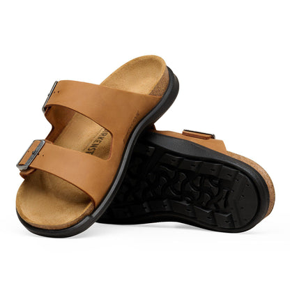 Arizona Crosstown Women Oiled Leather in Color Cognac | Birkenstock