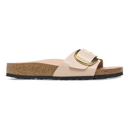 Madrid Big Buckle Natural Leather Patent in Color High Shine New Beige | Birkenstock