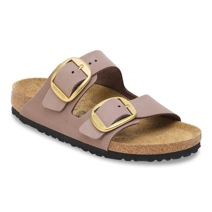 Arizona Big Buckle Nubuck Leather in Color Faded Purple | Birkenstock