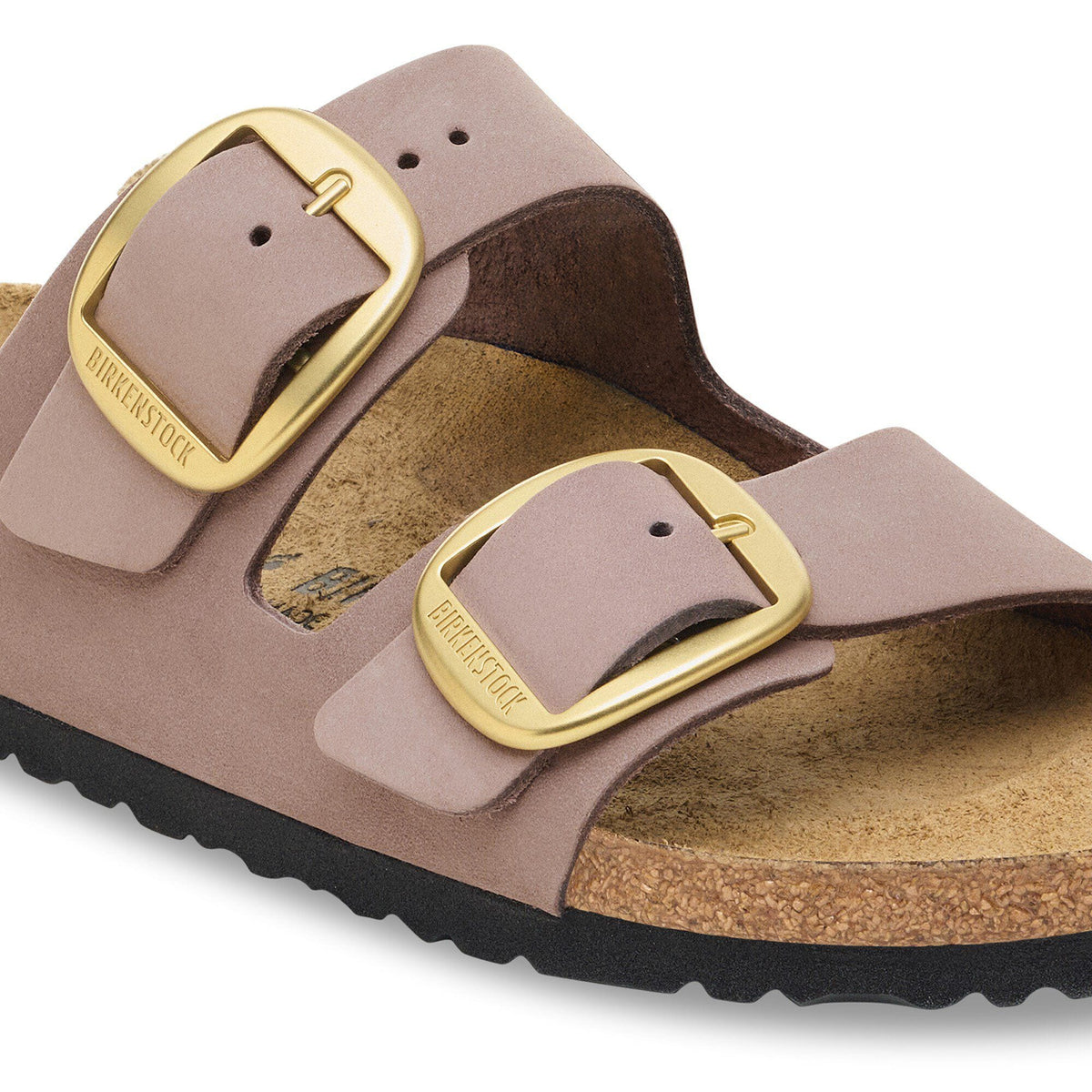 Arizona Big Buckle Nubuck Leather in Color Faded Purple | Birkenstock