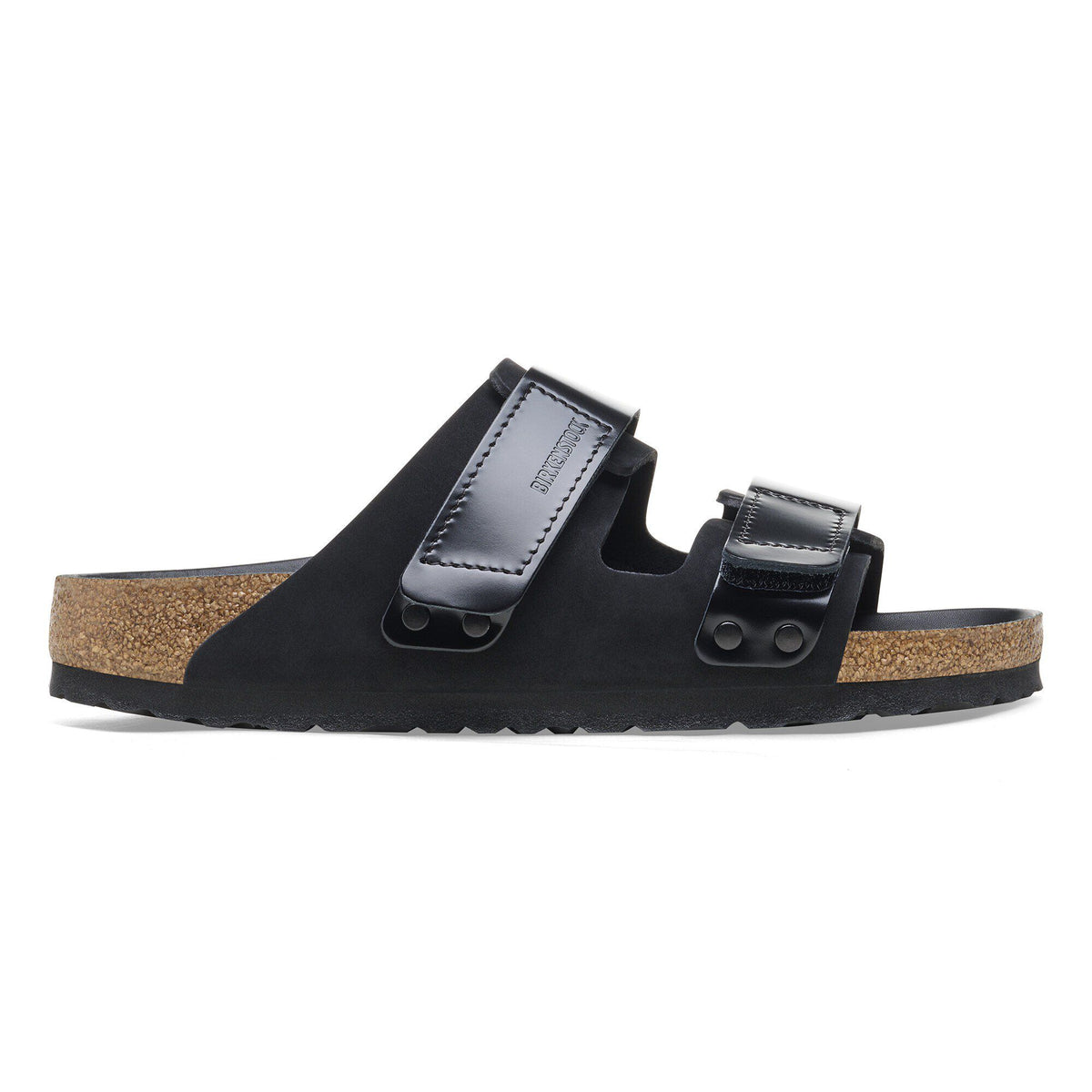 Uji Nubuck Leather in Color High Shine Black | Birkenstock