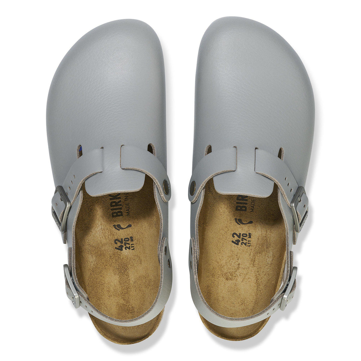 Tokio Pro Natural Coated Leather in Color Gun Metal | Birkenstock