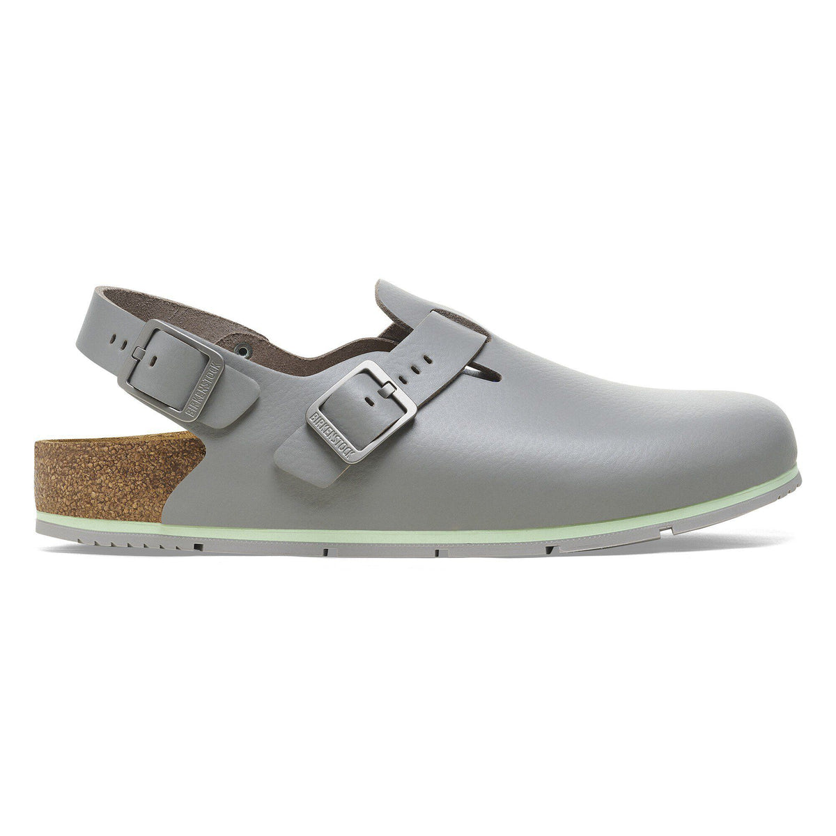 Tokio Pro Natural Coated Leather in Color Gun Metal | Birkenstock