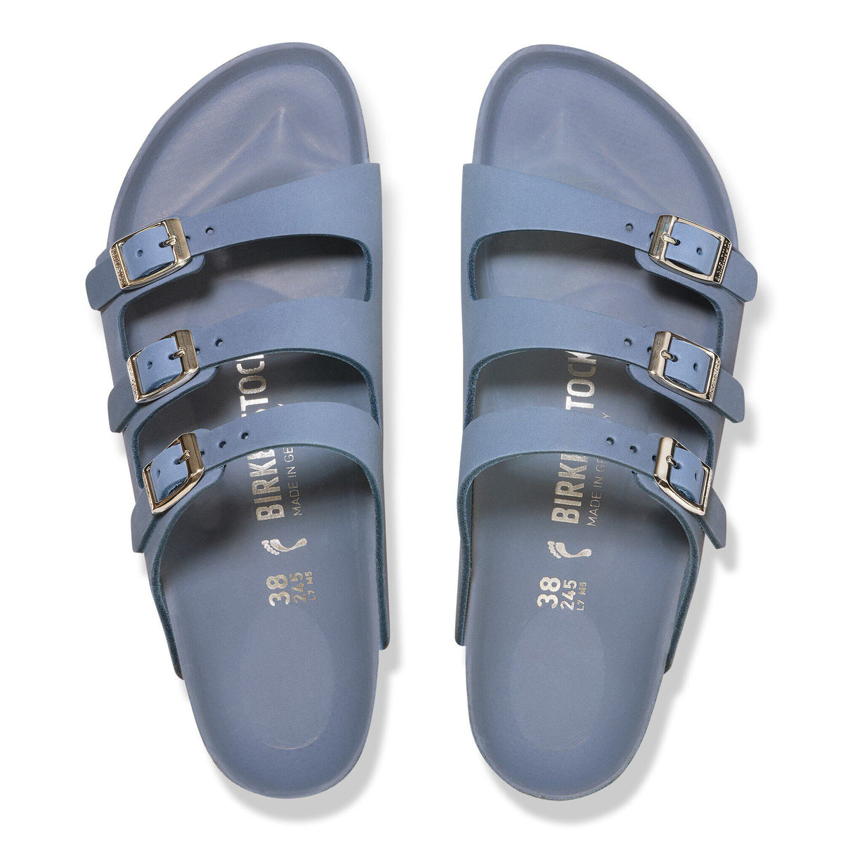 Florida Nubuck Leather in Color Stone Blue | Birkenstock