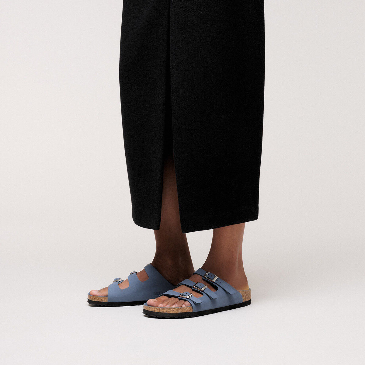 Florida Nubuck Leather in Color Stone Blue | Birkenstock