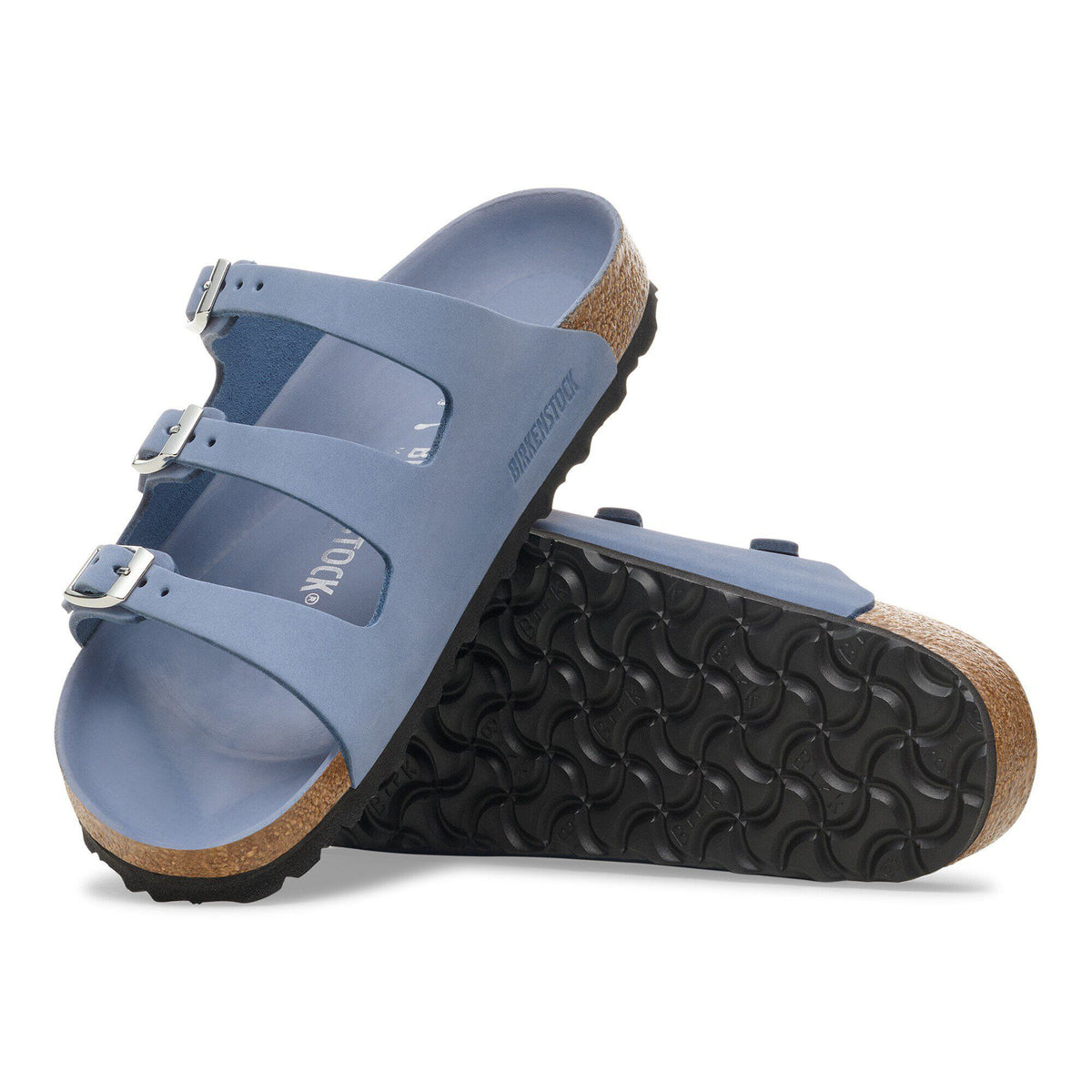 Florida Nubuck Leather in Color Stone Blue | Birkenstock