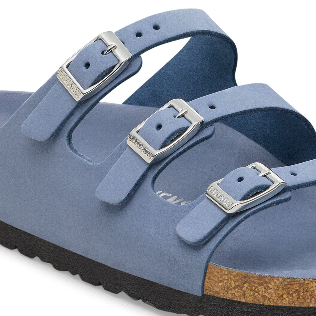 Florida Nubuck Leather in Color Stone Blue | Birkenstock