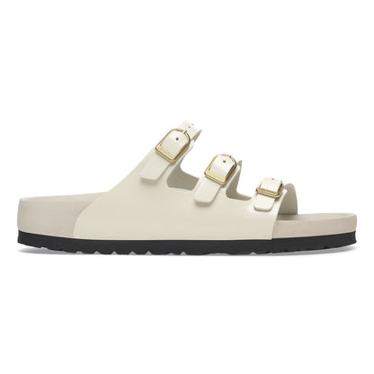 Florida Exquisite Natural Leather Patent in Color High Shine Ecru | Birkenstock
