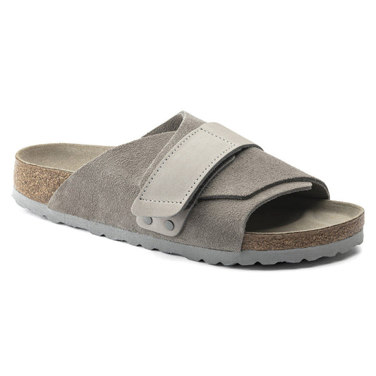 Kyoto Nubuck-Suede Leather in Color Stone Coin | Birkenstock
