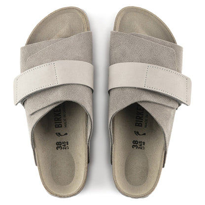 Kyoto Nubuck-Suede Leather in Color Stone Coin | Birkenstock