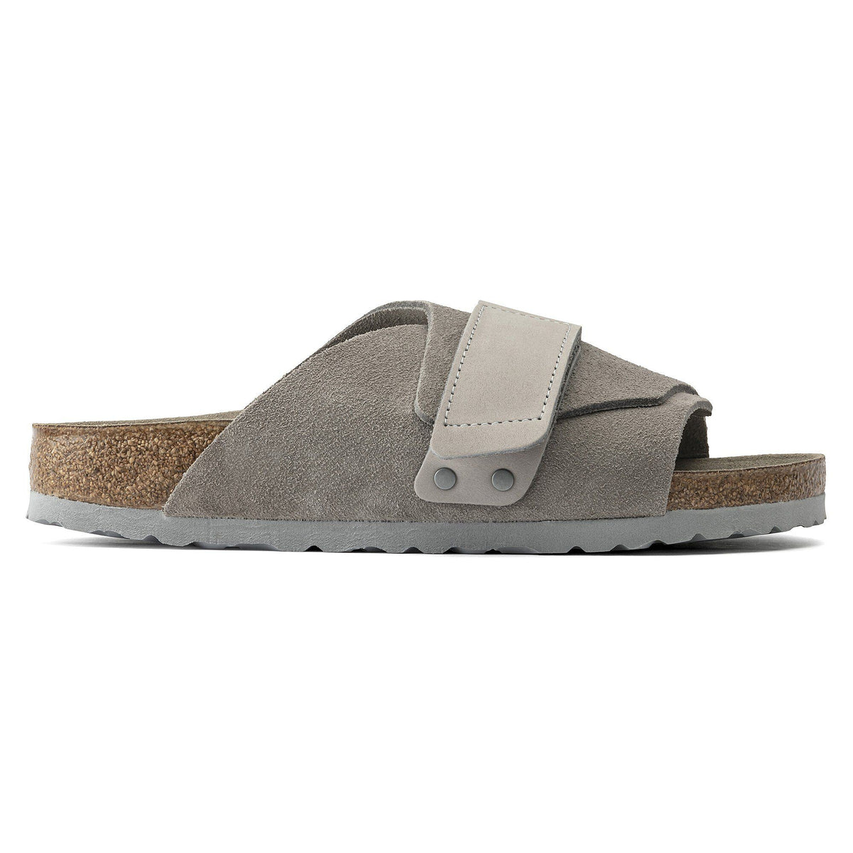Kyoto Nubuck-Suede Leather in Color Stone Coin | Birkenstock