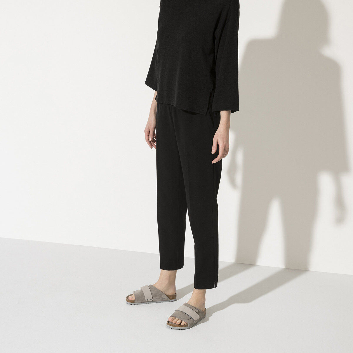 Kyoto Nubuck-Suede Leather in Color Stone Coin | Birkenstock