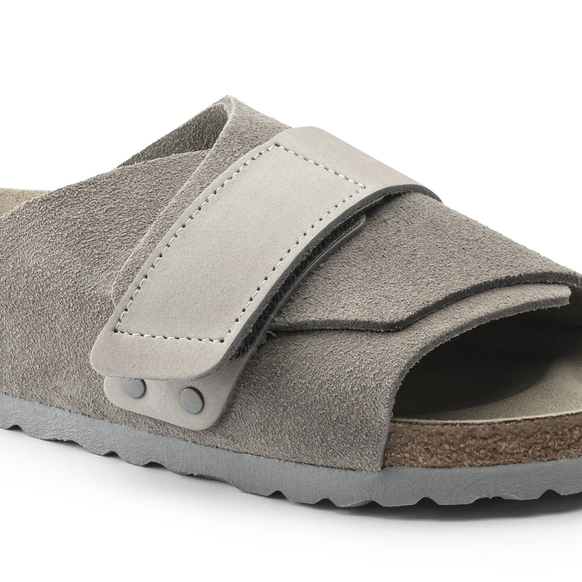 Kyoto Nubuck-Suede Leather in Color Stone Coin | Birkenstock