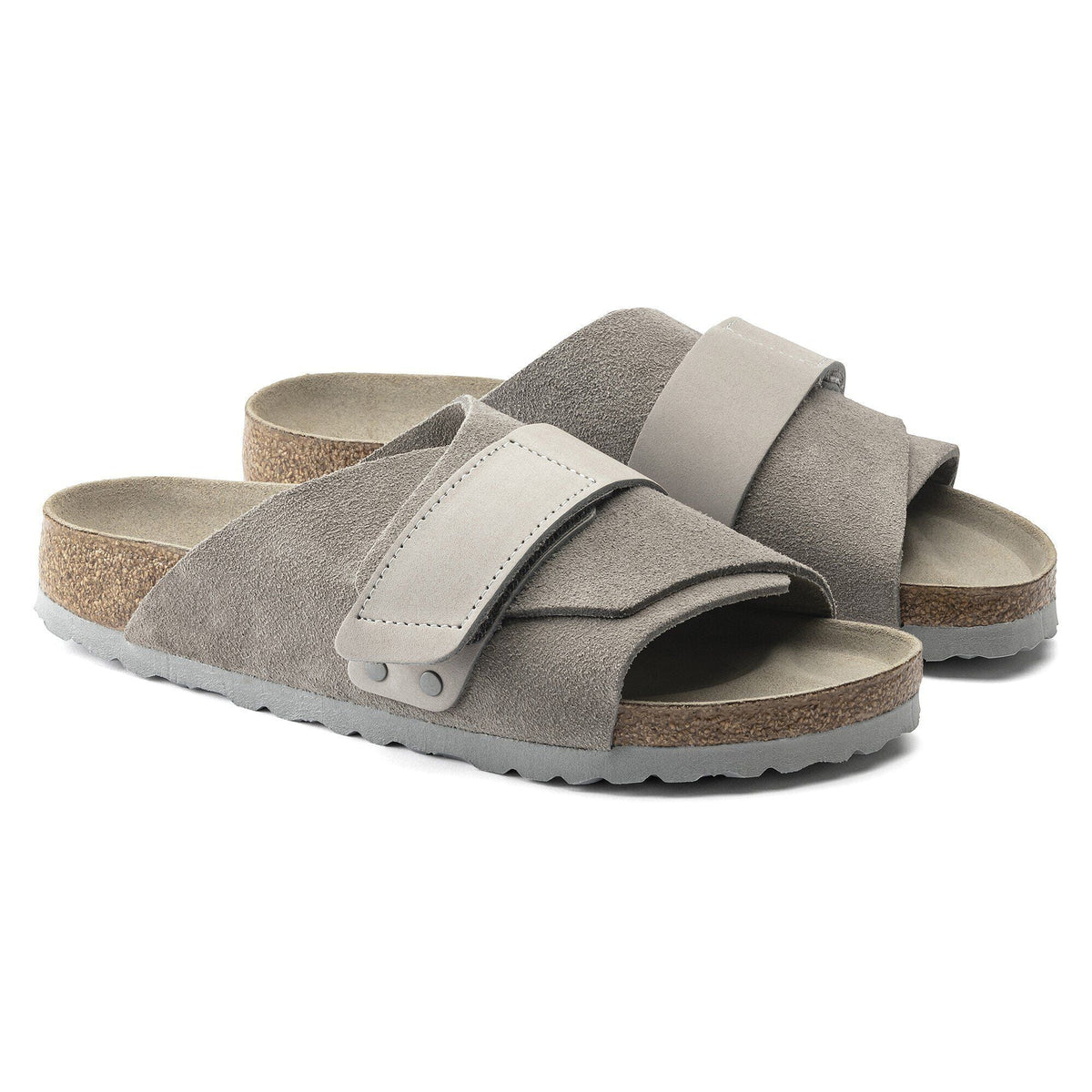 Kyoto Nubuck-Suede Leather in Color Stone Coin | Birkenstock