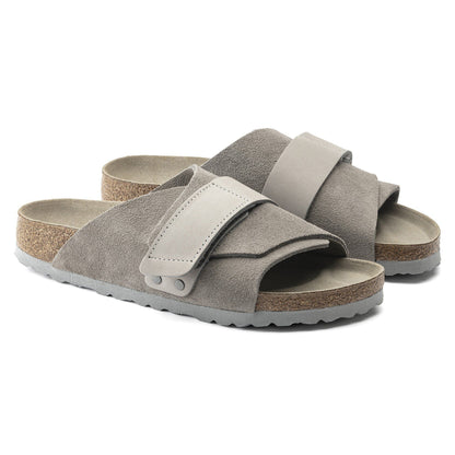 Kyoto Nubuck-Suede Leather in Color Stone Coin | Birkenstock