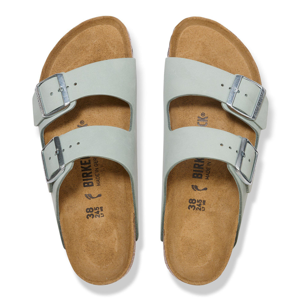 Arizona Nubuck Leather in Color Pure Sage | Birkenstock