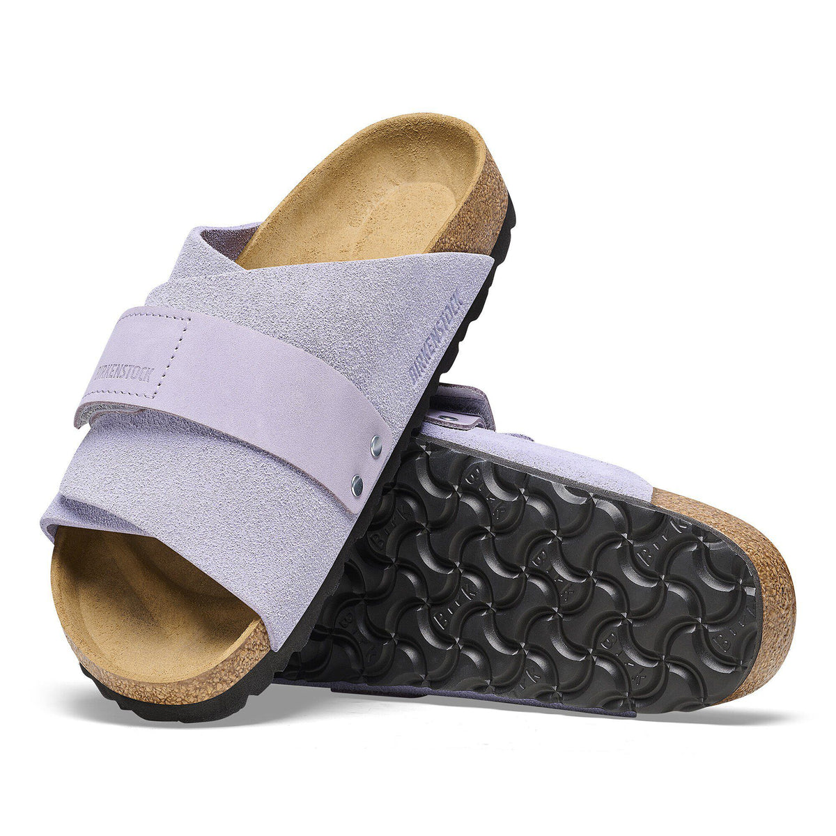 Kyoto Nubuck-Suede Leather in Color Purple Fog | Birkenstock