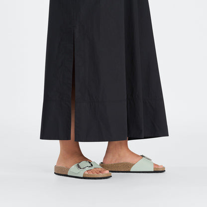 Madrid Big Buckle Natural Leather Patent in Color High-Shine Surf Green | Birkenstock