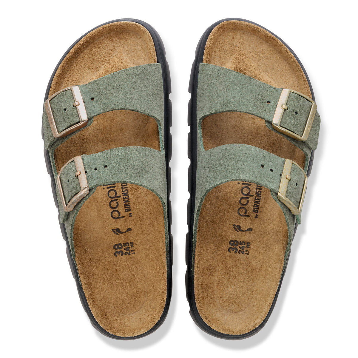 Arizona Chunky Suede Leather in Color Thyme | Birkenstock