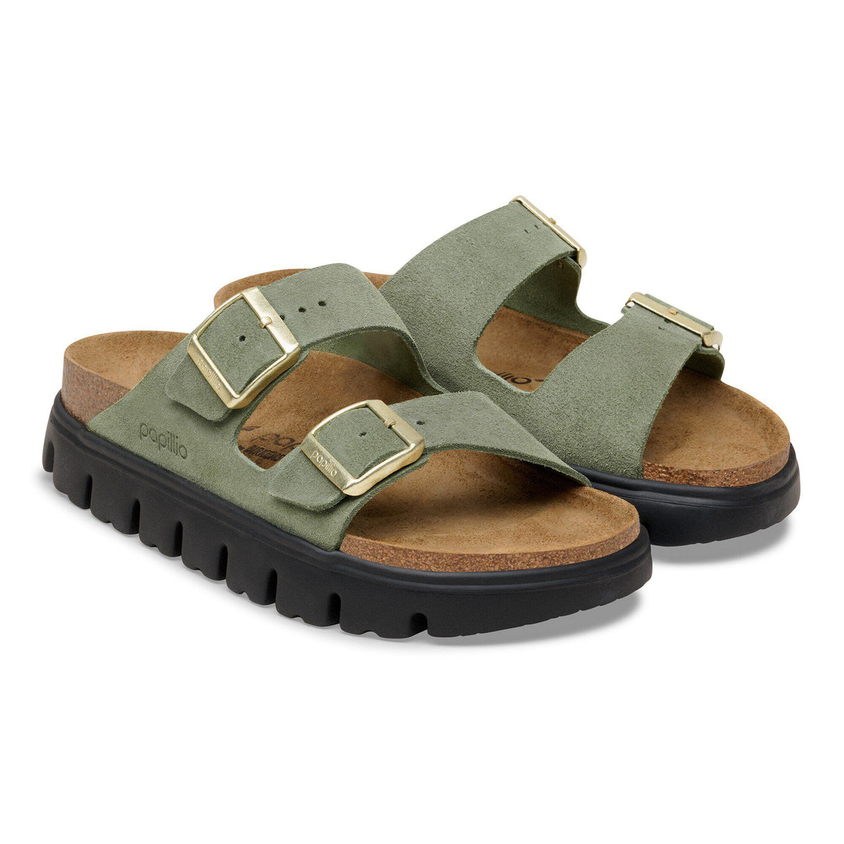 Arizona Chunky Suede Leather in Color Thyme | Birkenstock