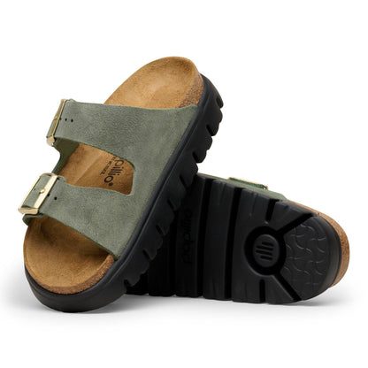 Arizona Chunky Suede Leather in Color Thyme | Birkenstock