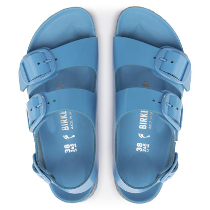 Milano Big Buckle Natural Leather Patent in Color High Shine Sky Blue | Birkenstock