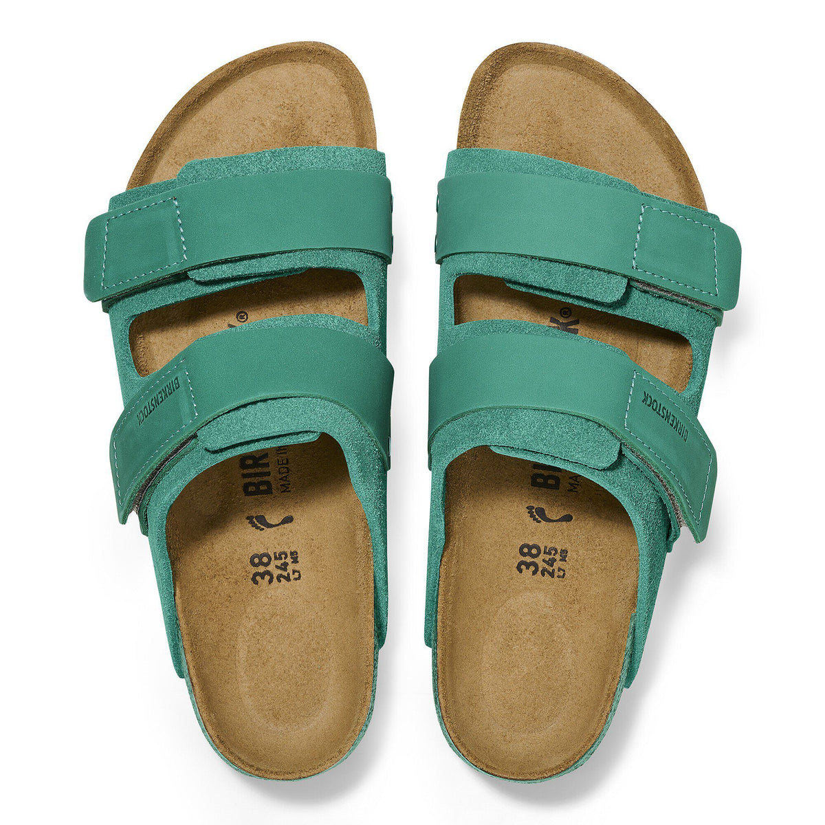Uji Nubuck-Suede Leather in Color Digital Green | Birkenstock
