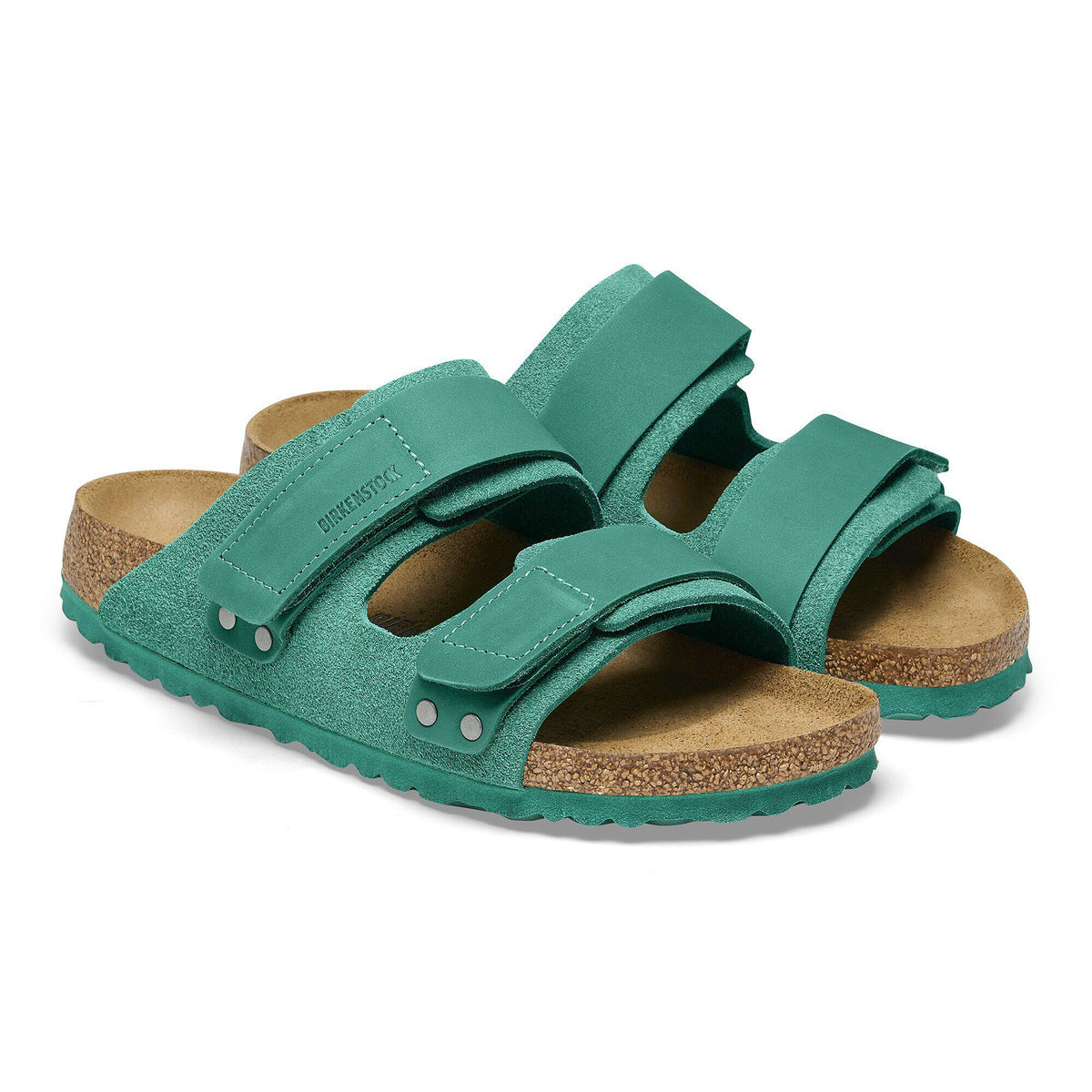 Uji Nubuck-Suede Leather in Color Digital Green | Birkenstock