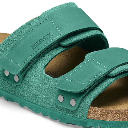 Uji Nubuck-Suede Leather in Color Digital Green | Birkenstock