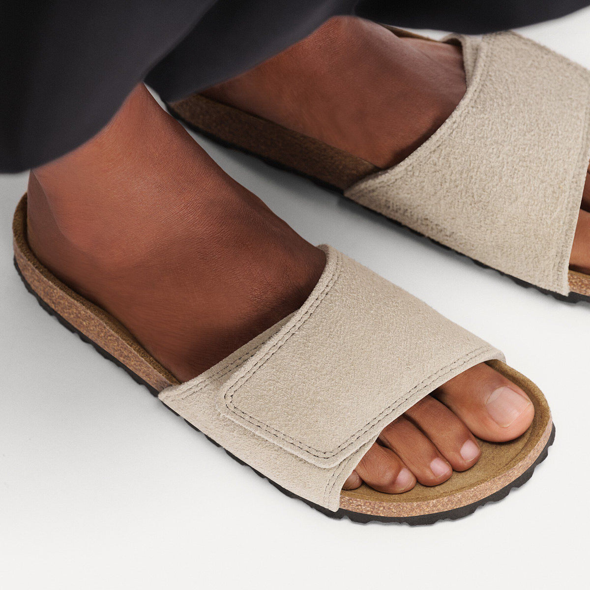Sylt Suede Leather in Color Oyster | Birkenstock