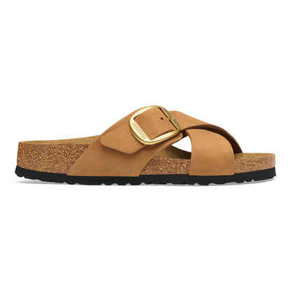 Siena Big Buckle Nubuck Leather in Color Mink | Birkenstock