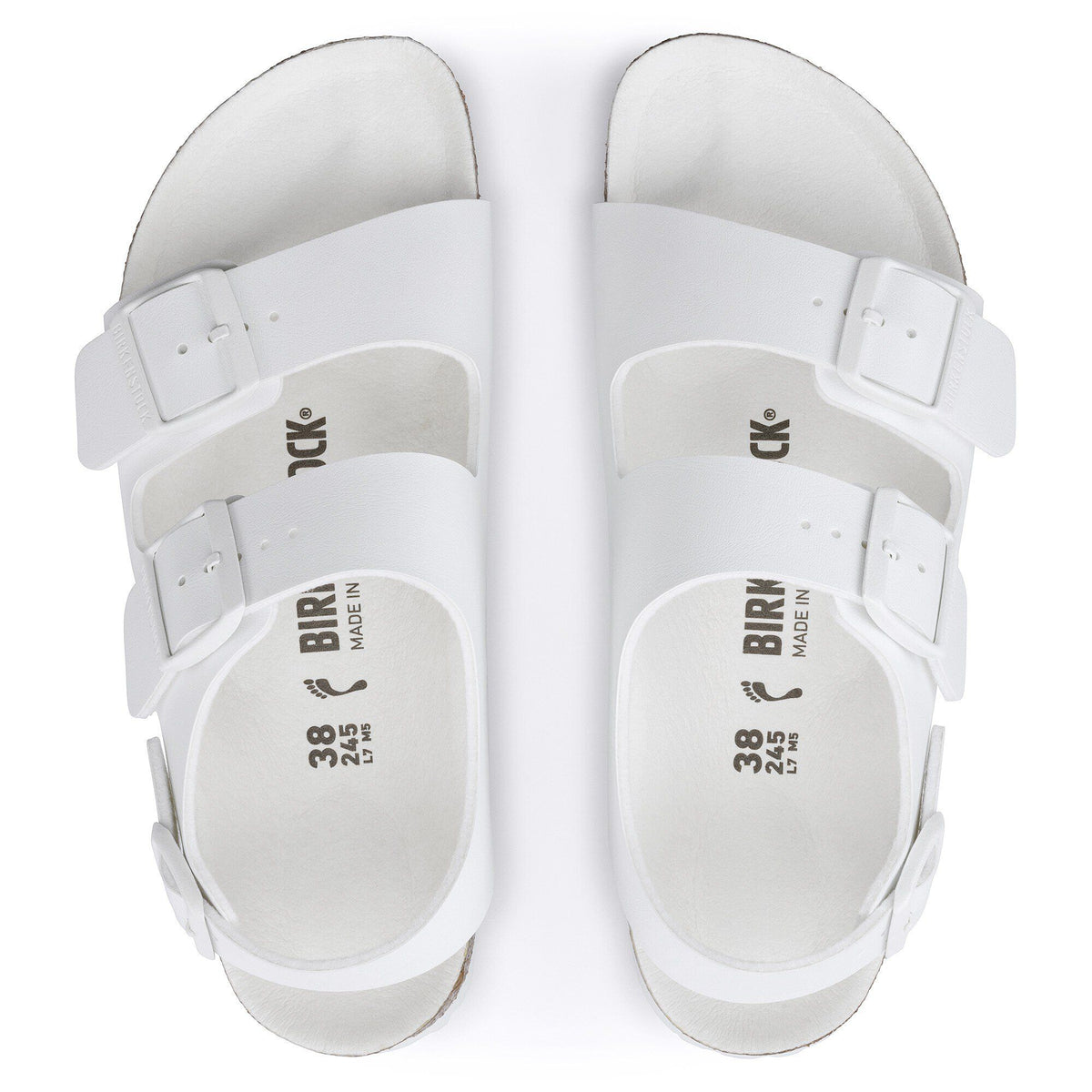 Milano Vegan Birko-Flor in Color Triples White | Birkenstock