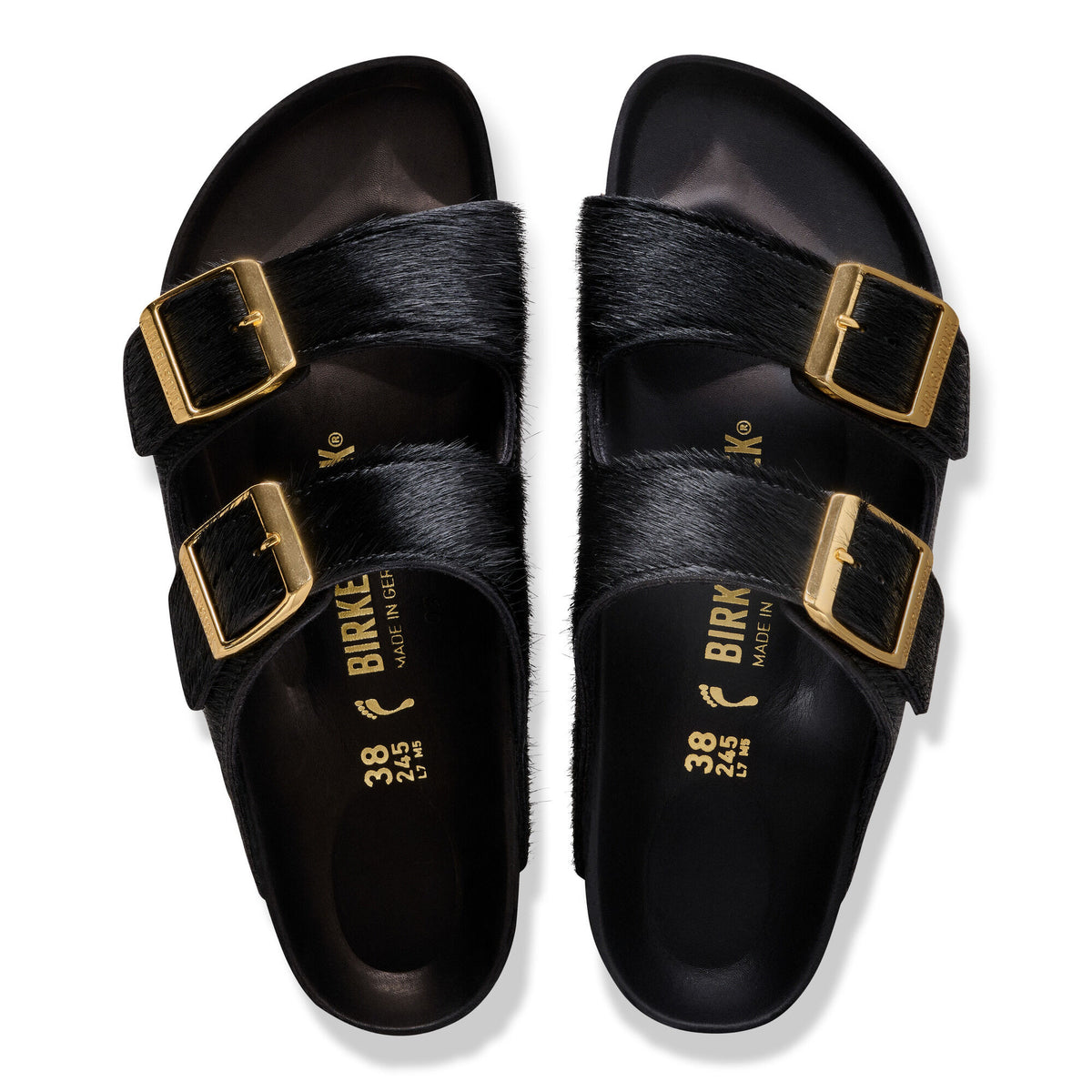Arizona Fur in Color Black | Birkenstock