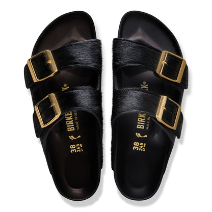 Arizona Fur in Color Black | Birkenstock