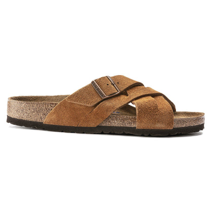 Lugano Soft Footbed Suede Leather in Color Mink | Birkenstock