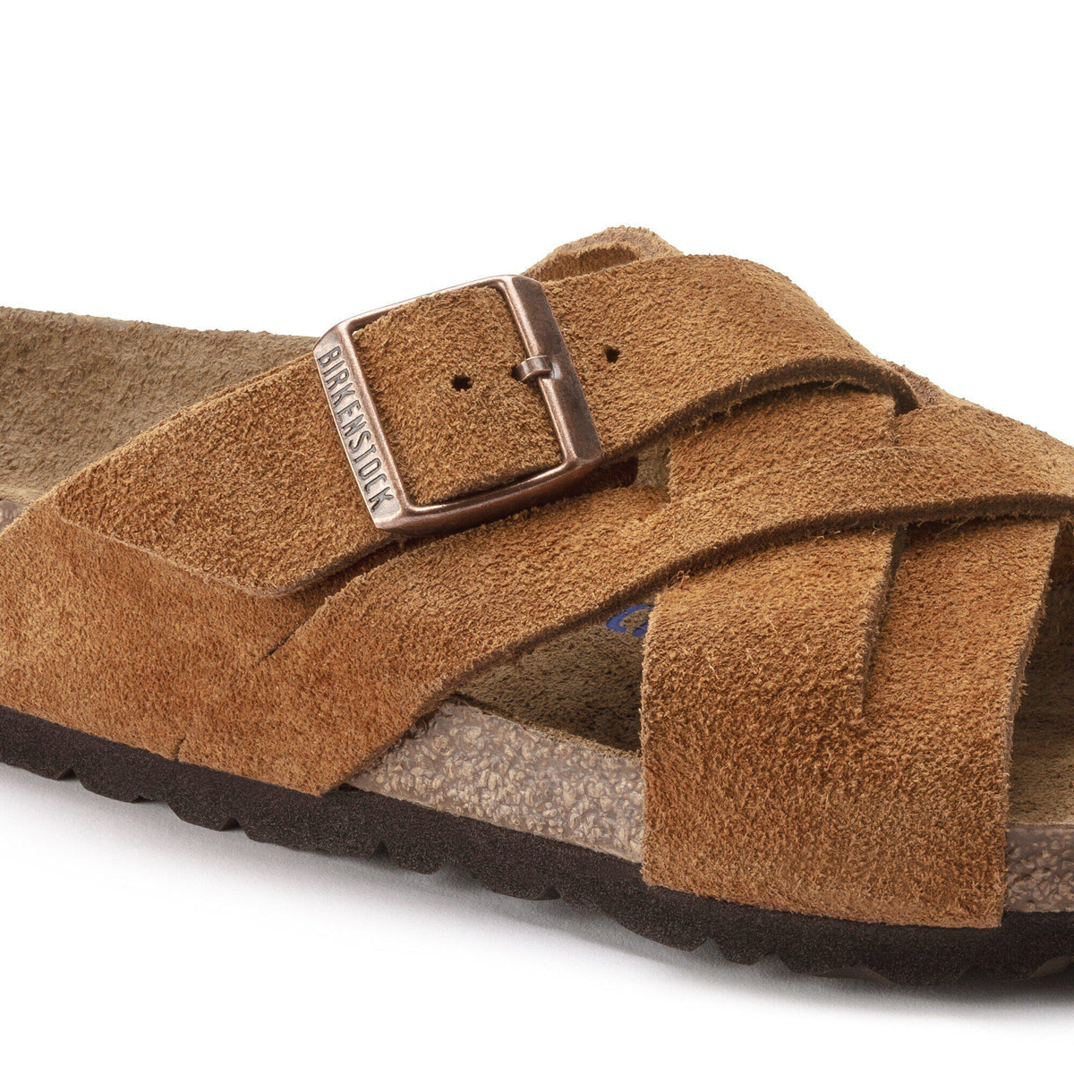 Lugano Soft Footbed Suede Leather in Color Mink | Birkenstock