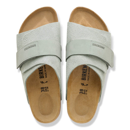 Kyoto Nubuck-Suede Leather in Color Pure Sage | Birkenstock