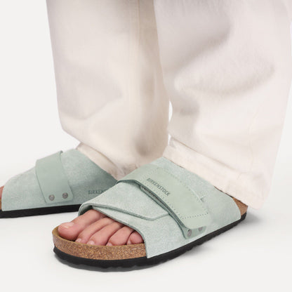 Kyoto Nubuck-Suede Leather in Color Pure Sage | Birkenstock