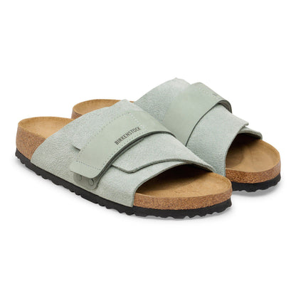 Kyoto Nubuck-Suede Leather in Color Pure Sage | Birkenstock
