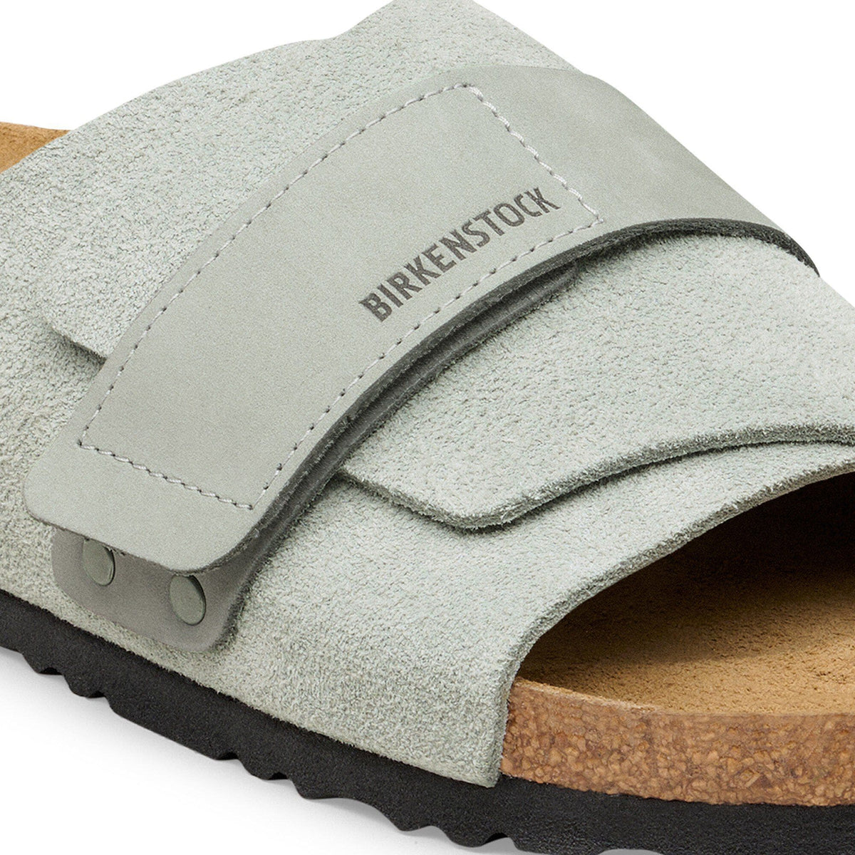 Kyoto Nubuck-Suede Leather in Color Pure Sage | Birkenstock