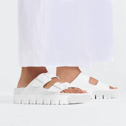 Arizona Chunky Leather in Color White | Birkenstock
