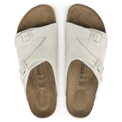 Zürich Suede Leather in Color Antique White | Birkenstock