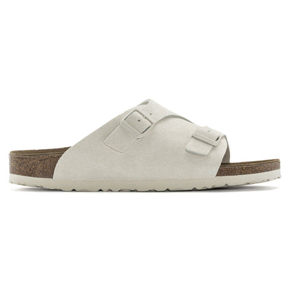 Zürich Suede Leather in Color Antique White | Birkenstock