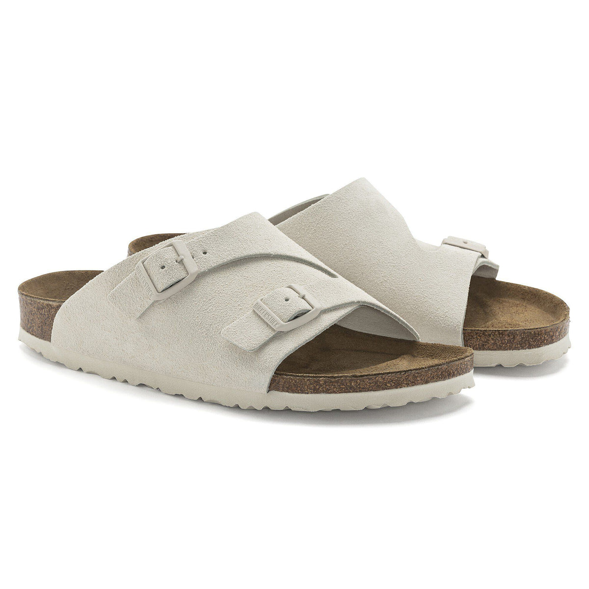 Zürich Suede Leather in Color Antique White | Birkenstock